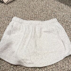 aerie Light Gray Circle Skirt with Pockets